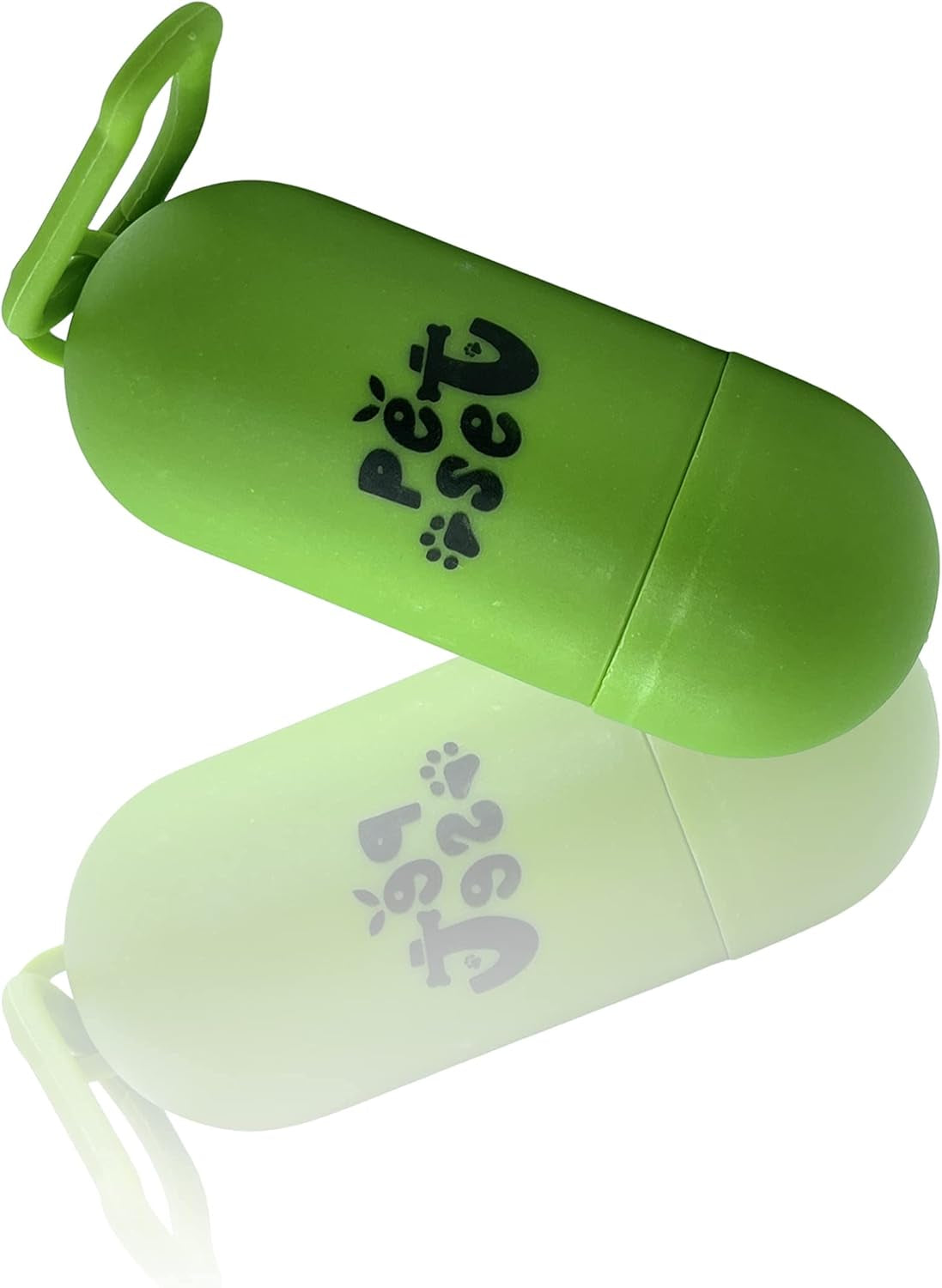 by Plastic Dispenser for Dog Waste Poop Bags with Leash Clip (Black) (Green)