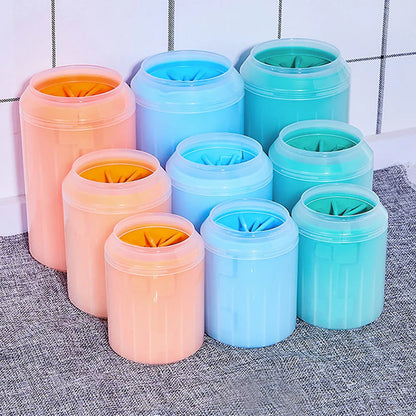 Paw Plunger Soft Silicone Pet Paw Cleaner - Portable Foot Cleaning Cup for Cats and Dogs, Available in Three Sizes