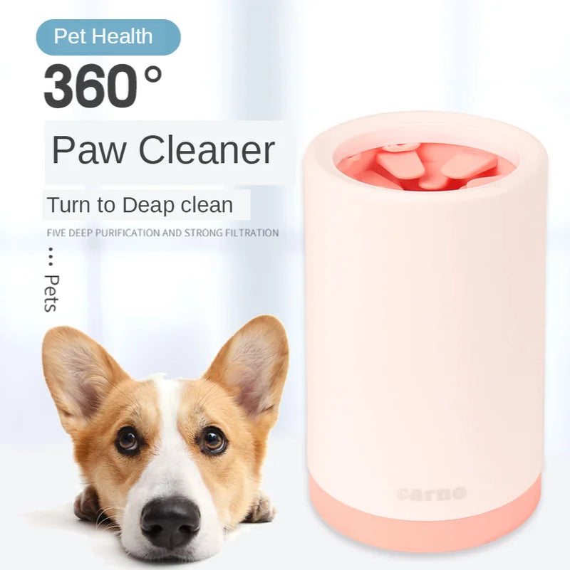 Dog Paw Cleaner Cup for Small Large Dogs Portable Outdoor Pet Foot Washer Cup Paw Clean Brush Soft Silicone Foot Wash Combs