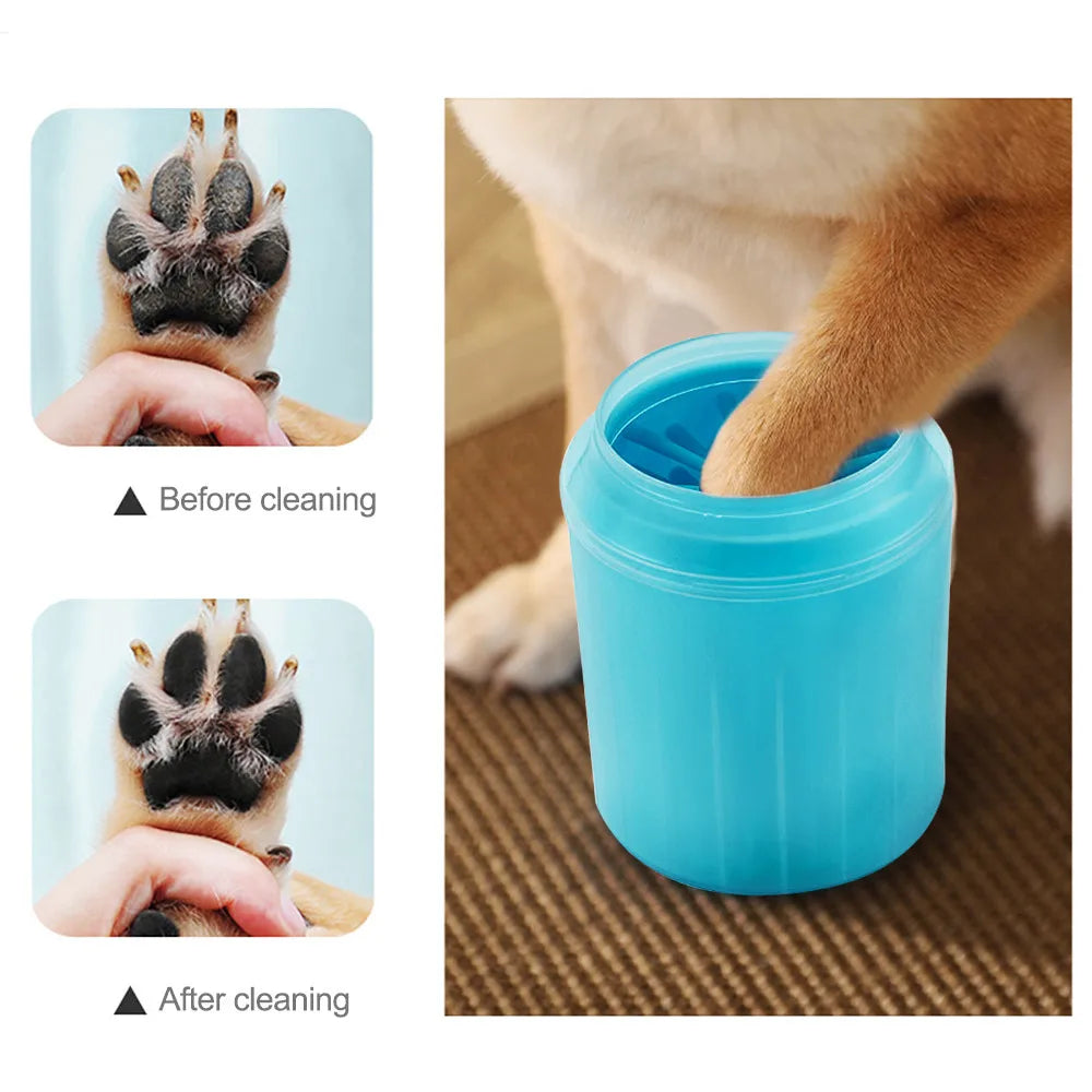 Paw Plunger Soft Silicone Pet Paw Cleaner - Portable Foot Cleaning Cup for Cats and Dogs, Available in Three Sizes
