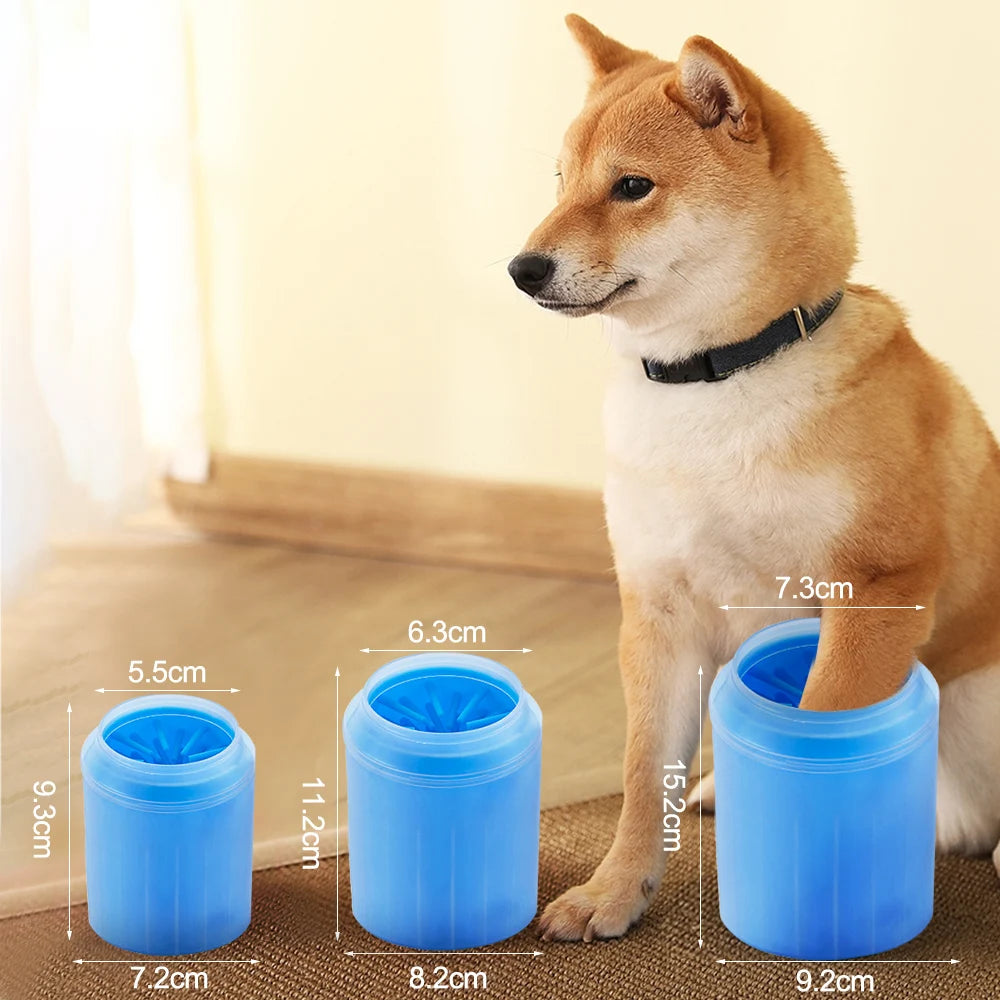 Paw Plunger Soft Silicone Pet Paw Cleaner - Portable Foot Cleaning Cup for Cats and Dogs, Available in Three Sizes