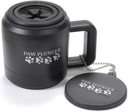 Paw Plunger Portable Dog Paw Cleaner - Essential Washer for Medium Dogs - Black