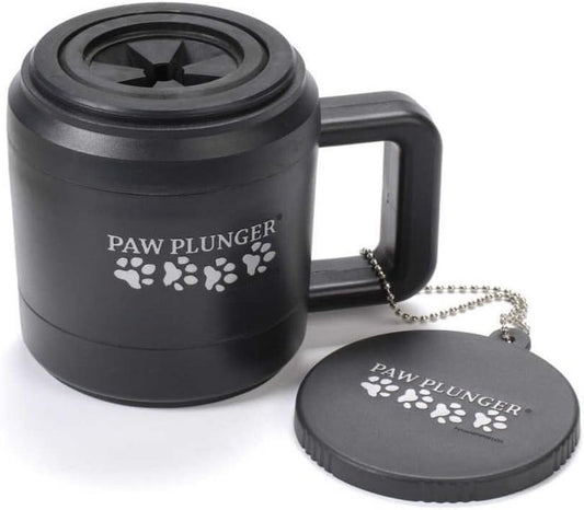 Paw Plunger Portable Dog Paw Cleaner - Essential Washer for Medium Dogs - Black