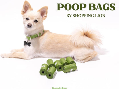 20 Dog Poop Bags with Dispenser and Leash Clip, Guaranteed Leak-Proof, Extra Thick and Strong Poop Bags for Dogs, Pet Waste Bags Made with EPI Technology